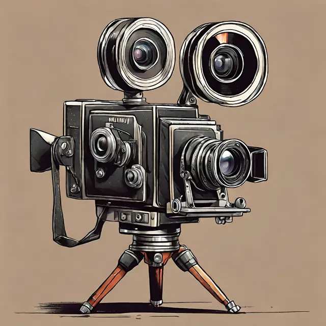 A movie camera; using video is a great content creation technique to engage users